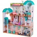 Casuta pentru papusi din lemn MDF Camila Mansion Dollhouse EZ Kraft Assembly cu Sunete si Lumini KidKraft